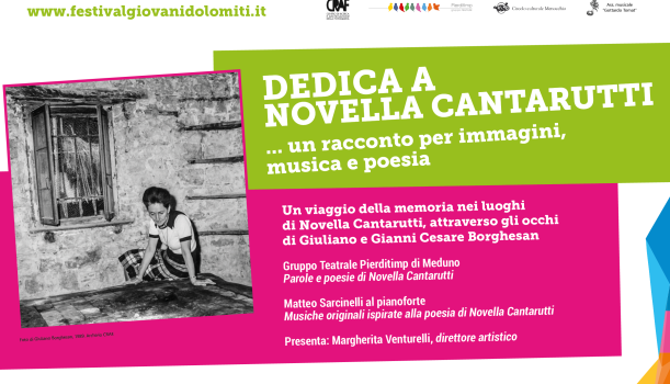 Dedica a Novella Cantarutti – Un racconto – per immagini, musica e poesia